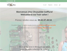 Tablet Screenshot of chrysalidecoiffure32.com